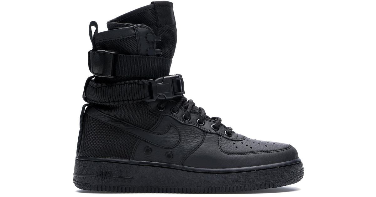 nike sf air force 1 high triple black