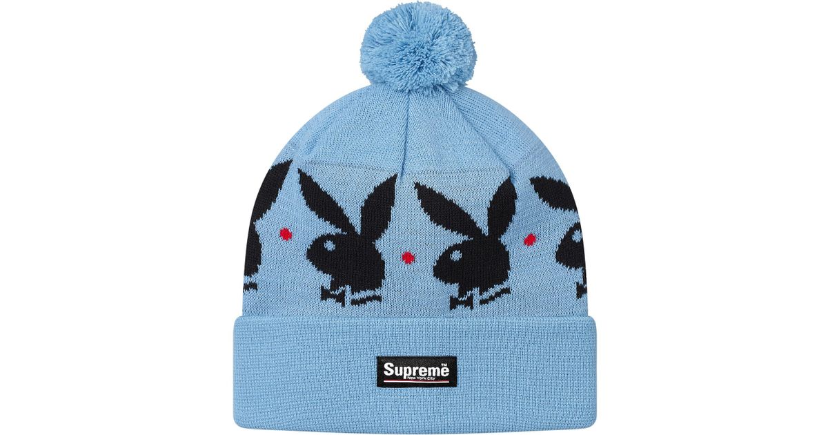 supreme x playboy beanie