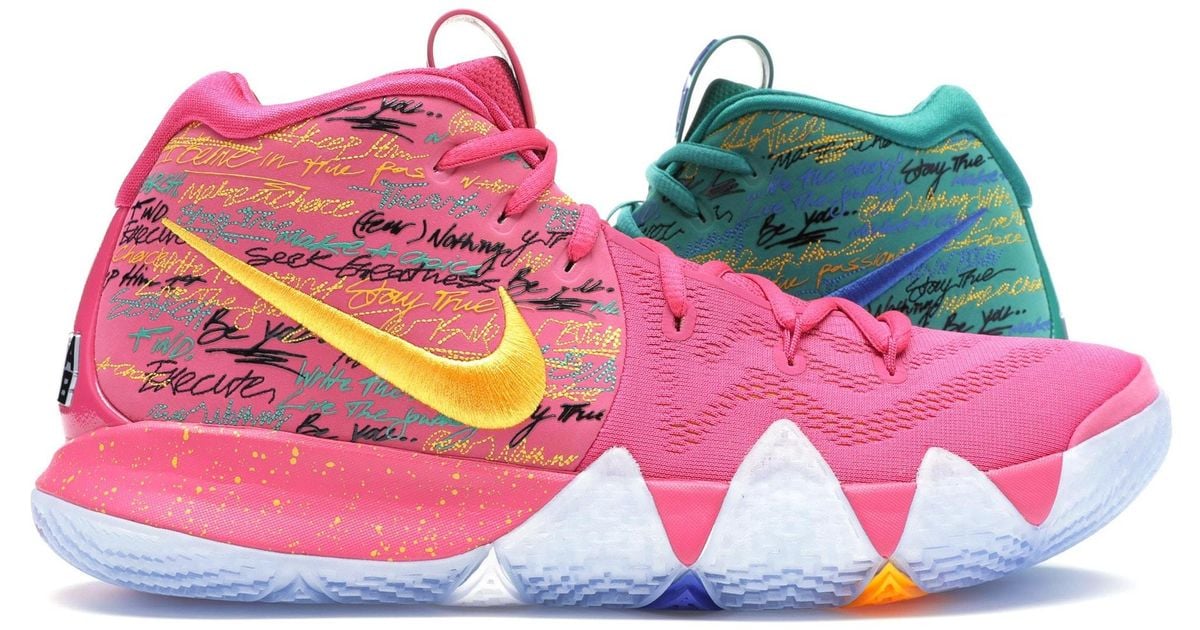Nike Kyrie 4 Nba 2k18 in Pink for Men - Lyst