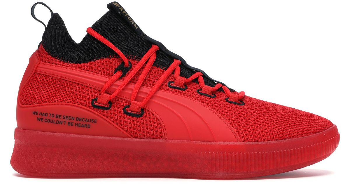 puma clyde red