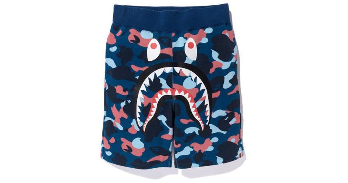 camo shark shorts