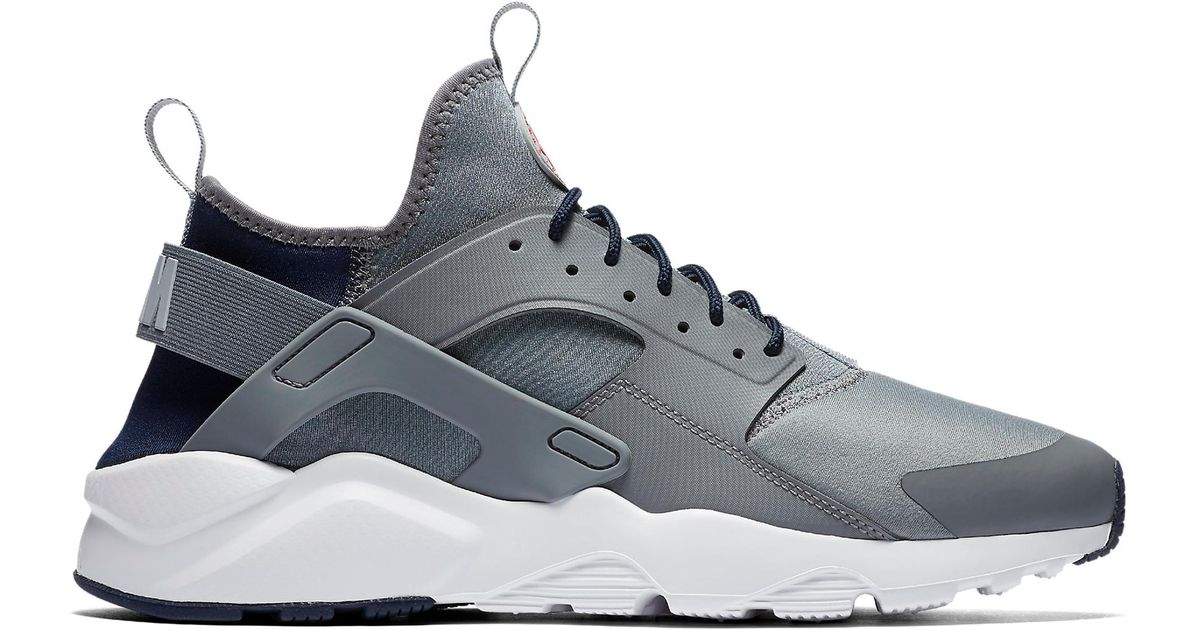 Nike Air Huarache Run Ultra Grey Obsidian In Gray For Men Lyst Nike Air Huarache Run Ultra Grey Obsidian In Gray For Men Lyst