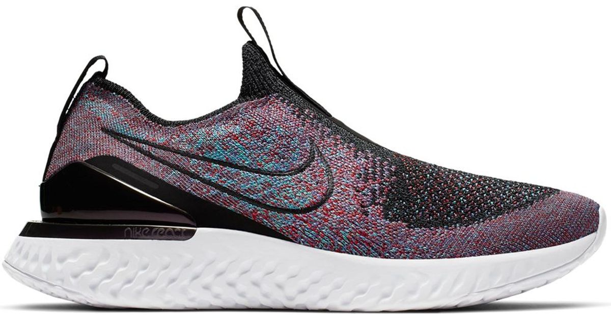 nike epic phantom react flyknit laceless