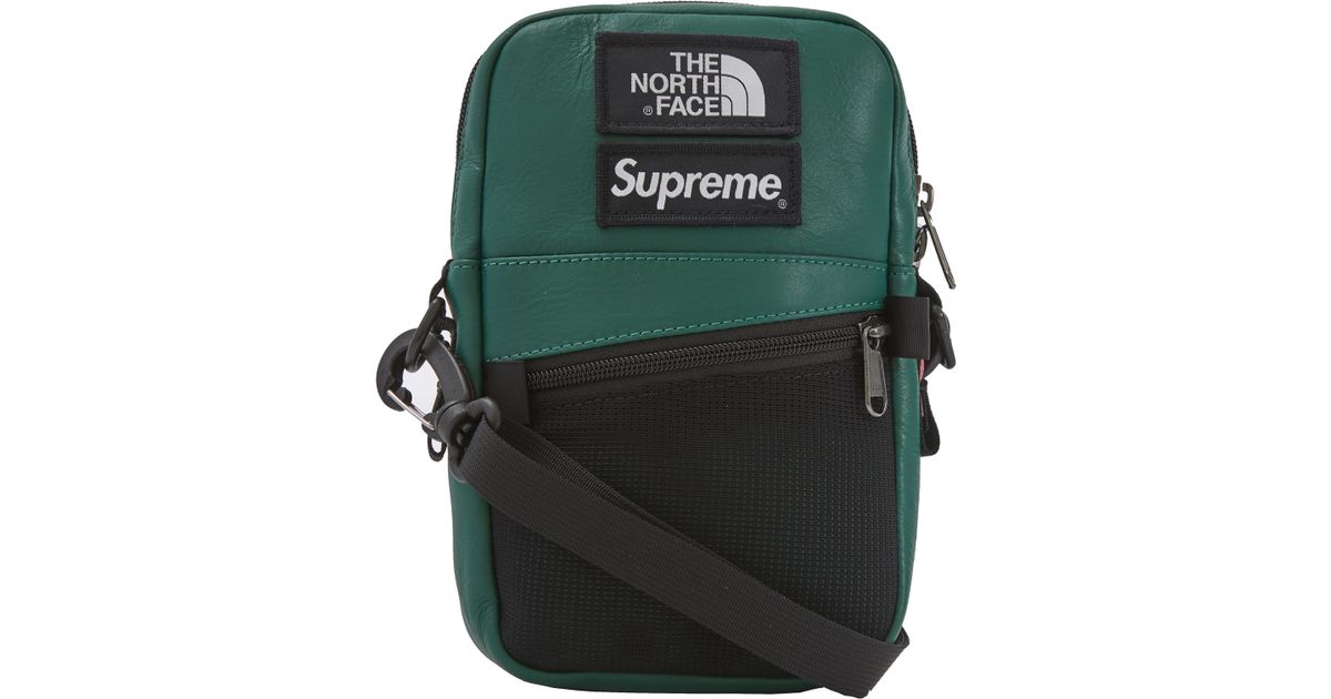 north face supreme leather backpack