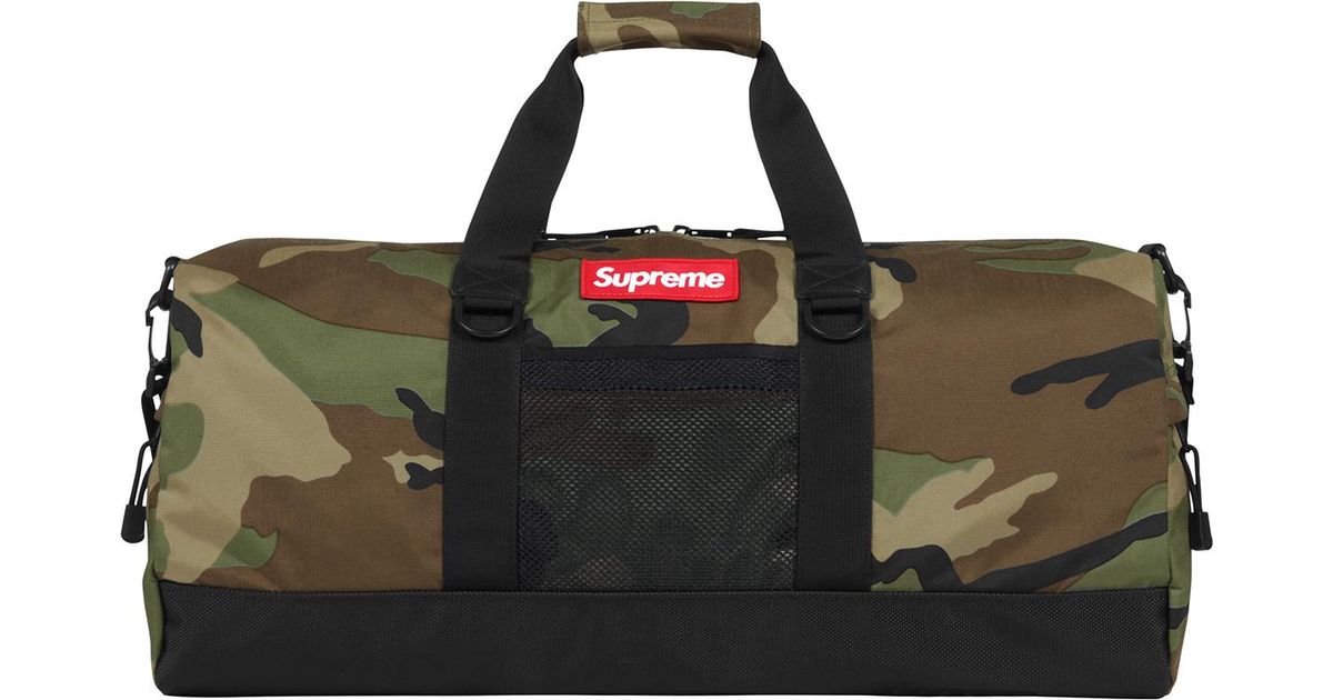 supreme camo bag