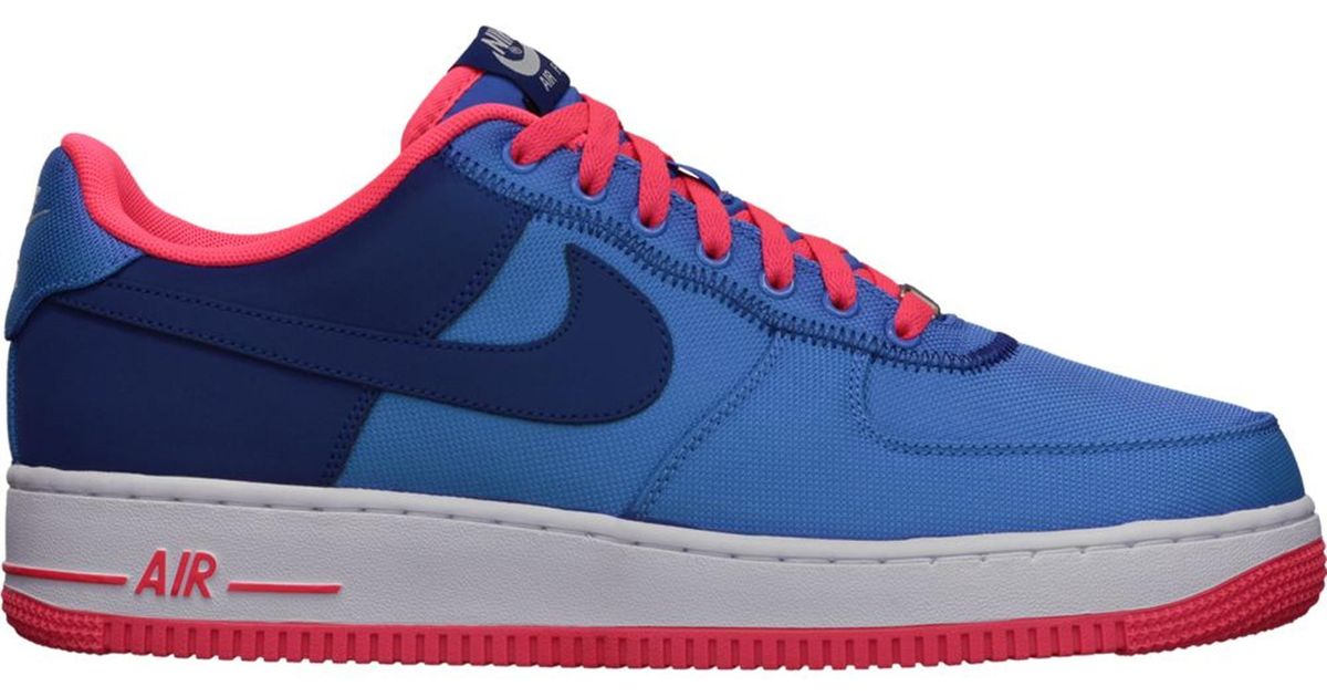 nike air force 1 low blue and red