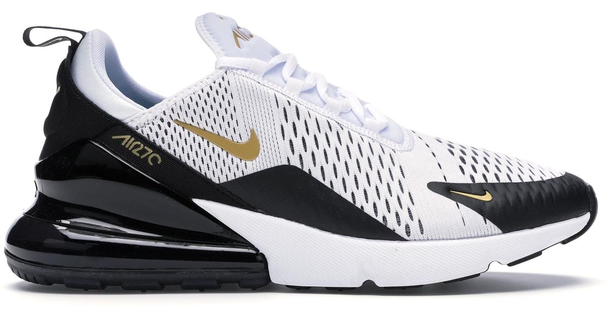 Nike Air Max 270 White Metallic Gold 