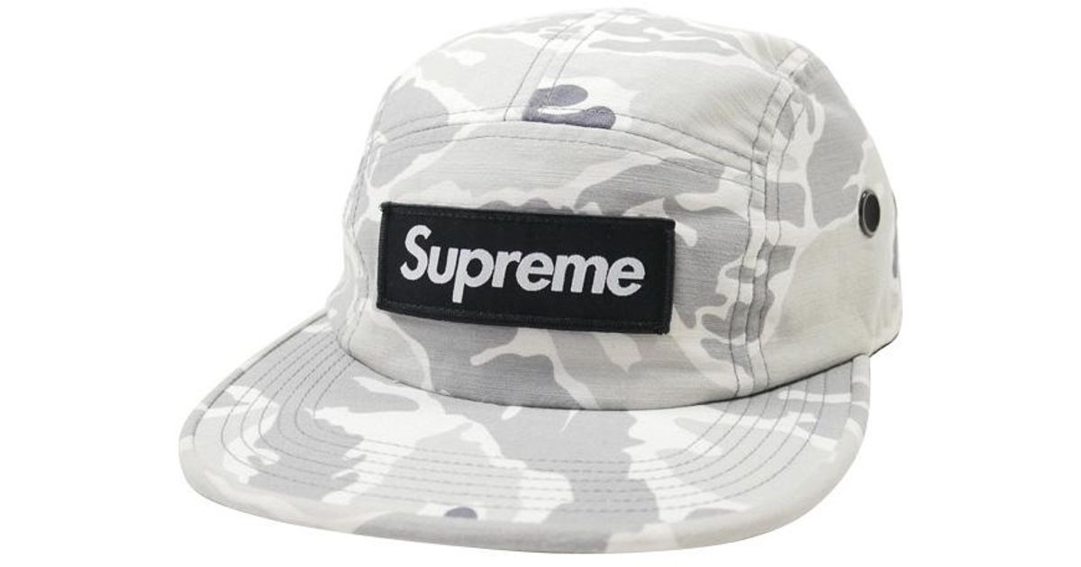 snow camo cap