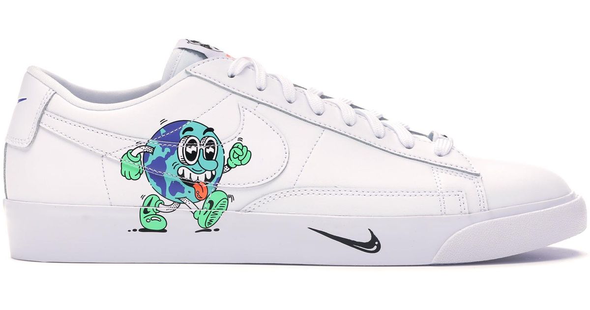 Nike Blazer Flyleather Steve Harrington Earth Day (2019) in  White/White-White (White) for Men - Lyst