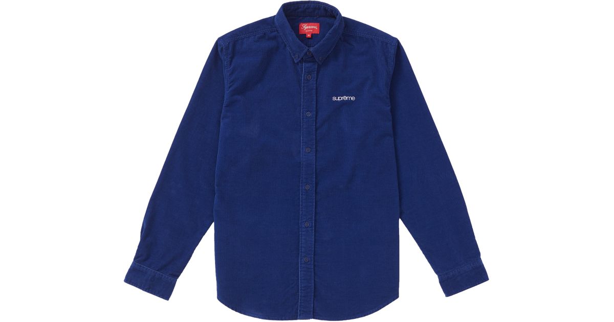 supreme corduroy shirt