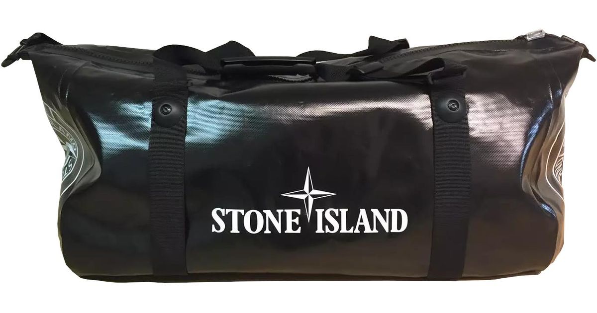 Supreme Stone Island Ortlieb Pvc Duffle Bag in Black - Lyst