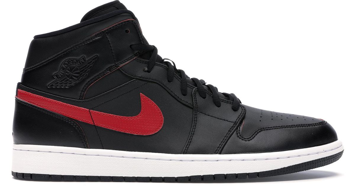 mens nike red and black