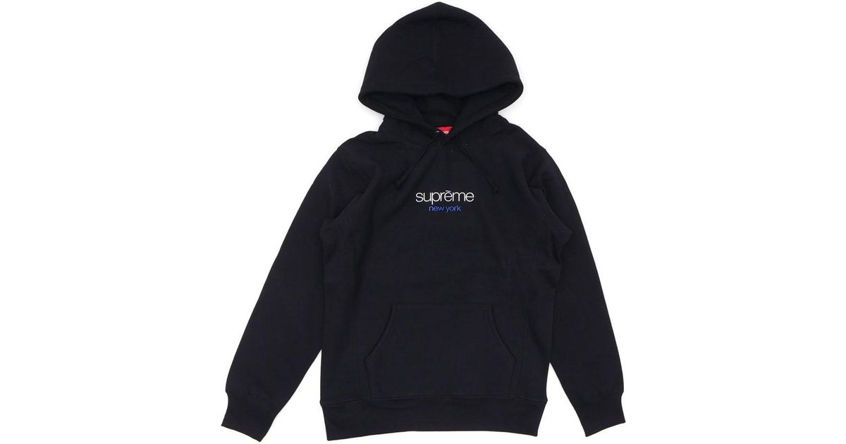 supreme chrome classic logo hoodie