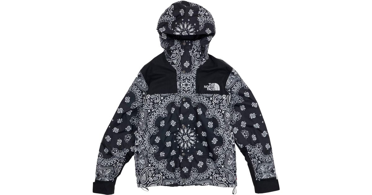 Supreme The North Face Bandana Mountain Jacket In Black For Men Lyst