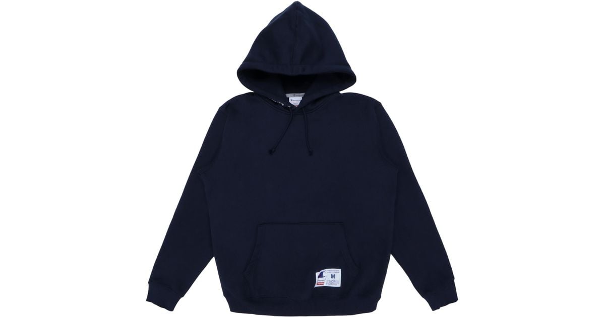 supreme x champion hoodie ss18
