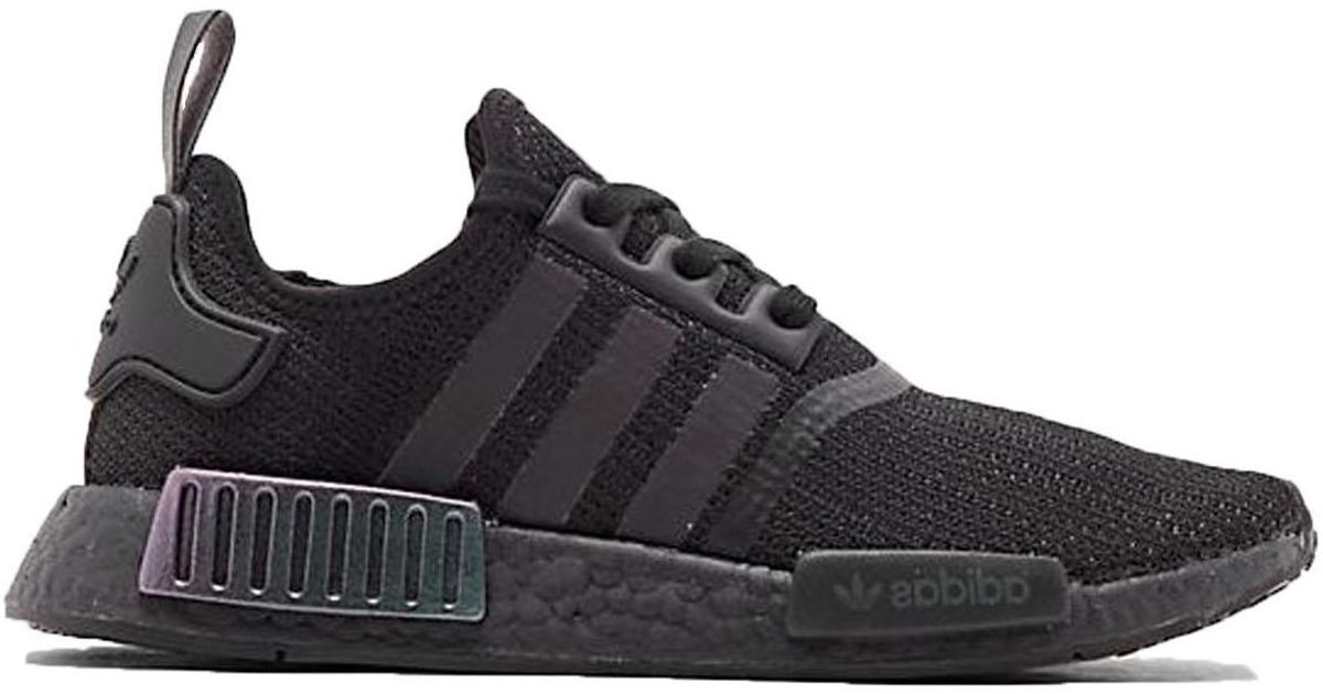 black and iridescent adidas