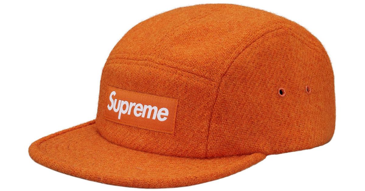 orange supreme hat