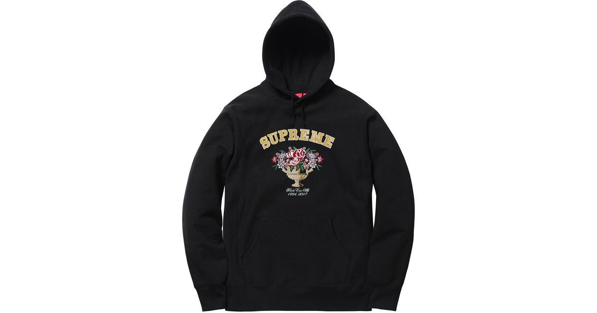 supreme centerpiece hoodie burgundy