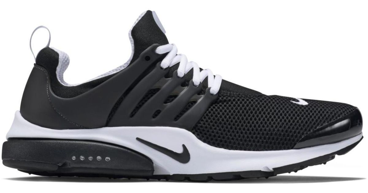 nike air presto mens black and white