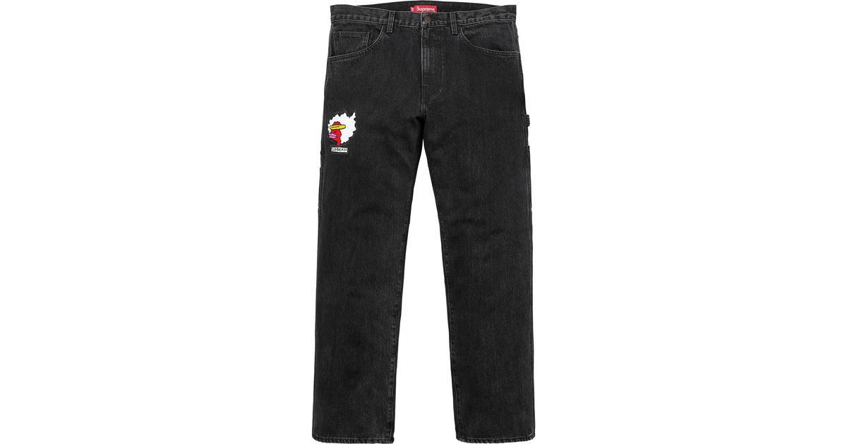 supreme black jeans