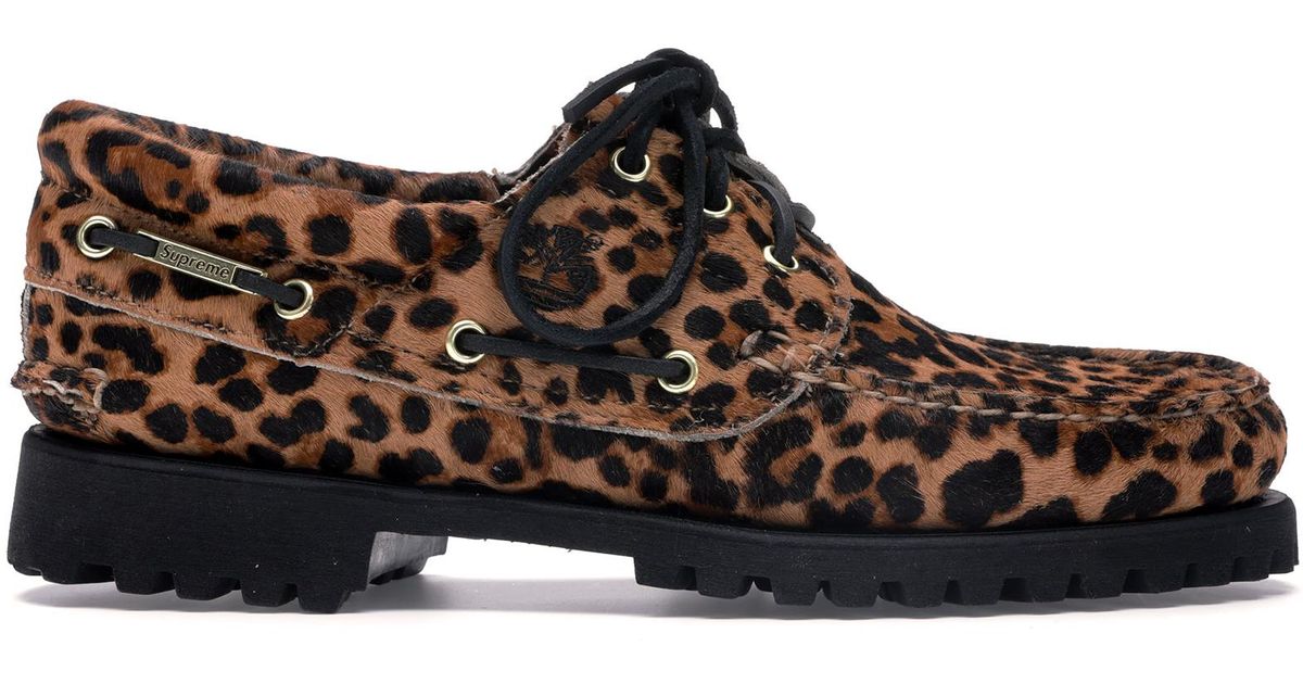 Timberland Black Classic 3 eye Lug Supreme Cheetah for men Timberland Black Classic 3 eye Lug Supreme Cheetah for men