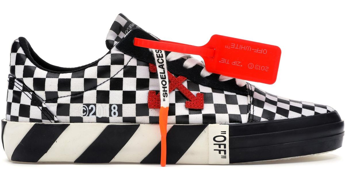 off white vulc checkered
