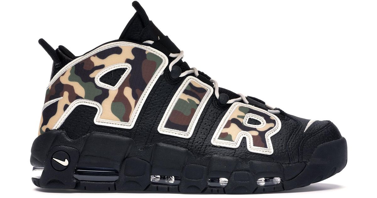 Nike Air More Uptempo 96 Camo In Black For Men Lyst