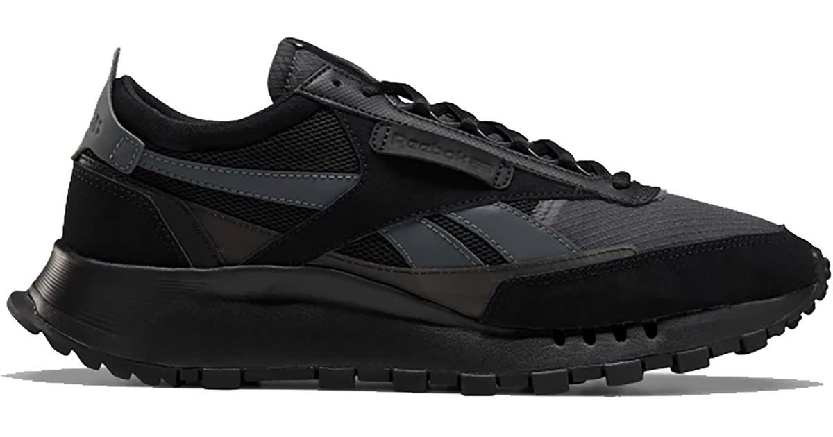 Reebok Classic Leather Legacy Black Grey in Gray for Men - Lyst