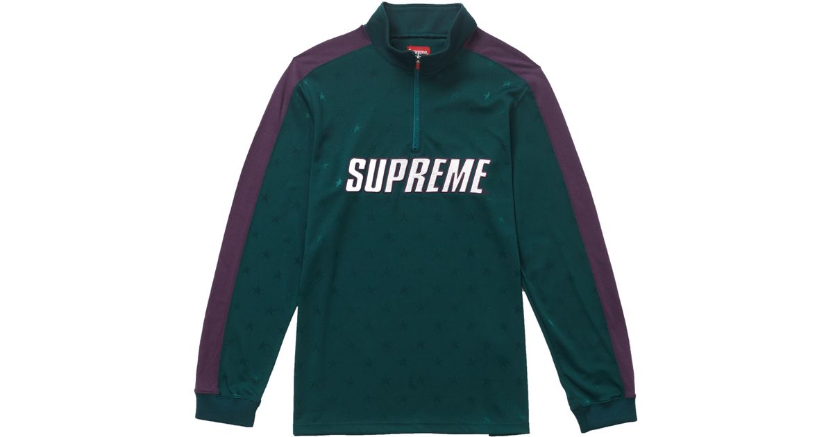 supreme track half zip