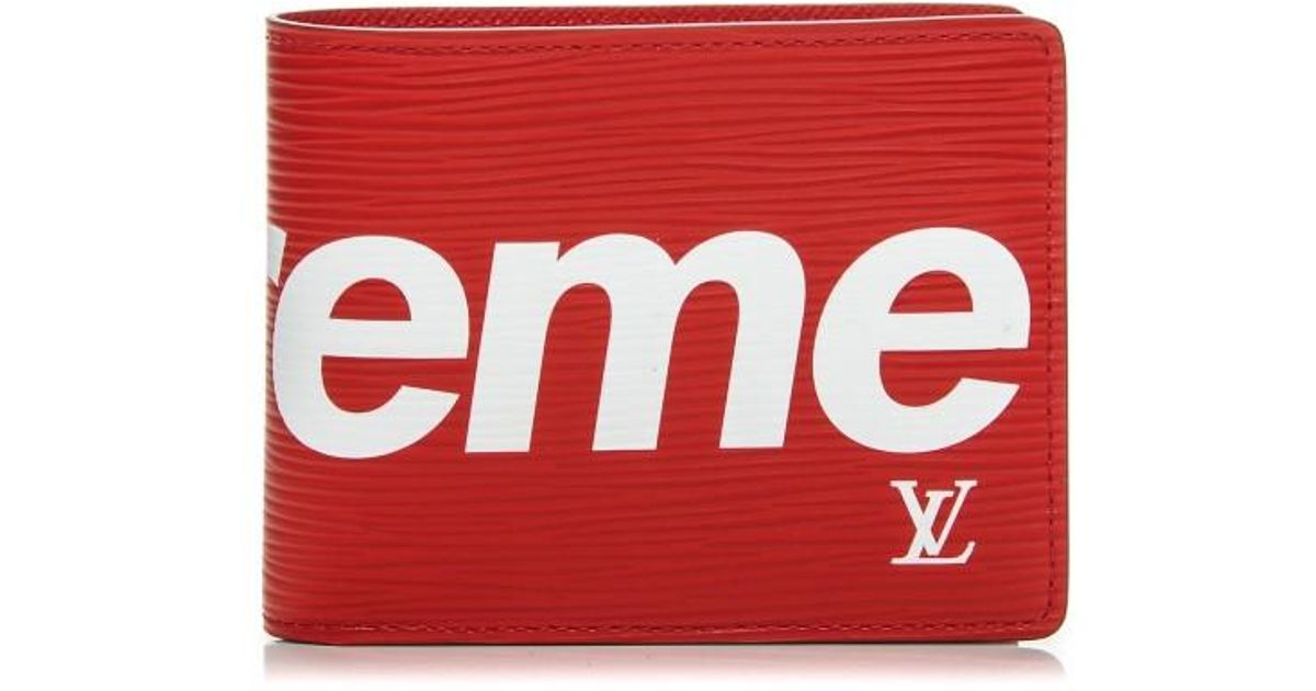 louis vuitton x supreme slender wallet epi