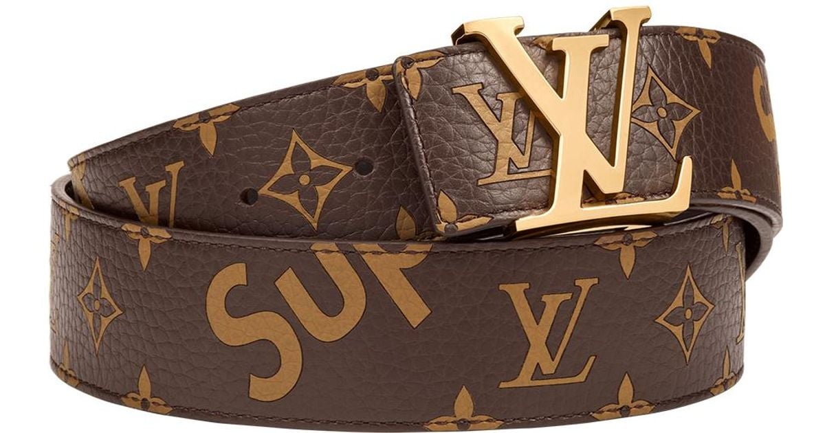 louis vuitton x supreme initiales belt 40 mm monogram red stores