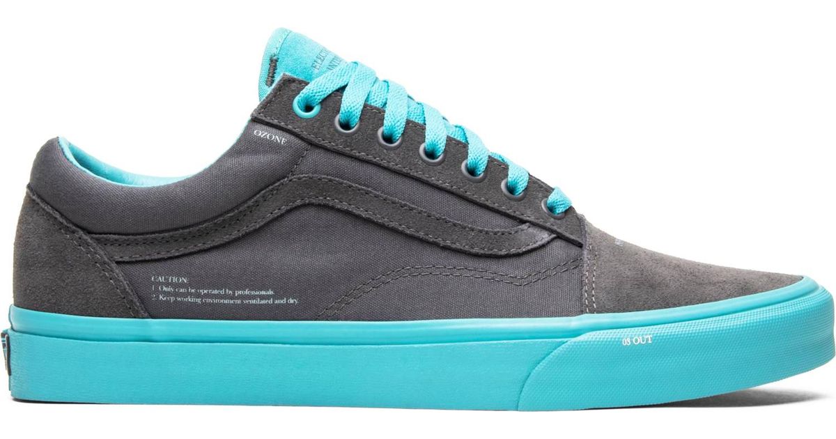 vans gray and blue