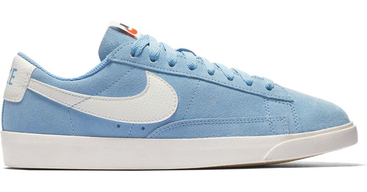 nike blazer low cyan
