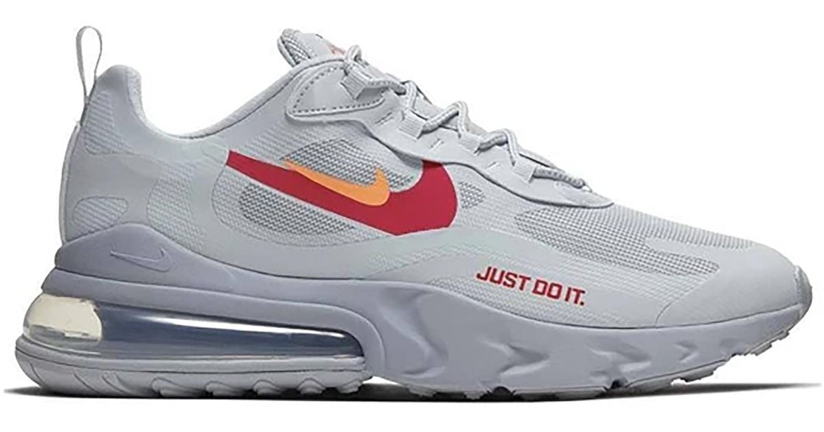 nike air max 270 react just do it grey