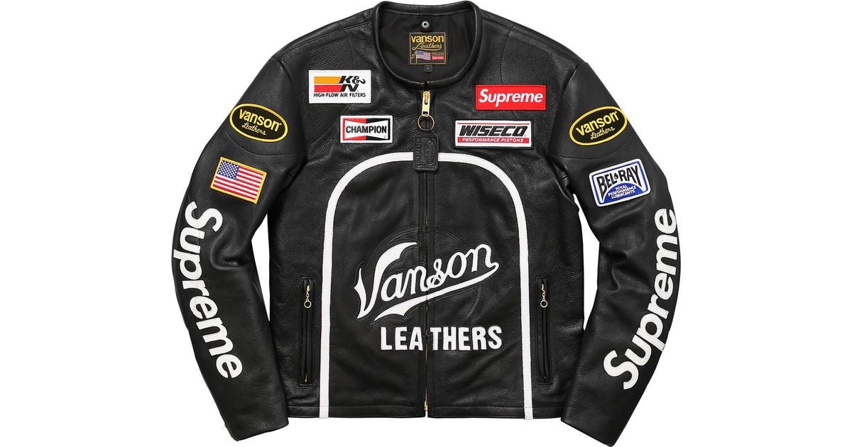 supreme motorcycle jacket