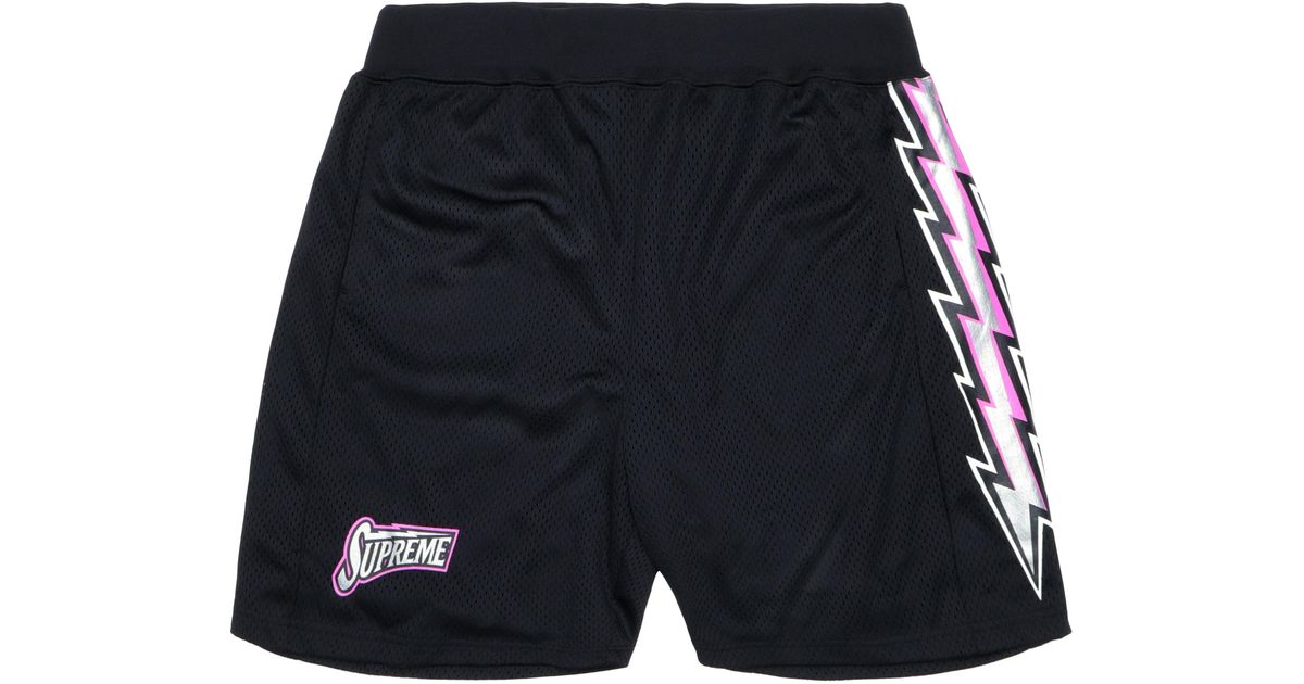 supreme black shorts