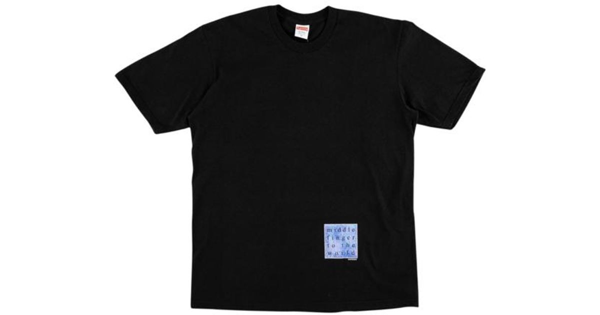 supreme middle finger to the world