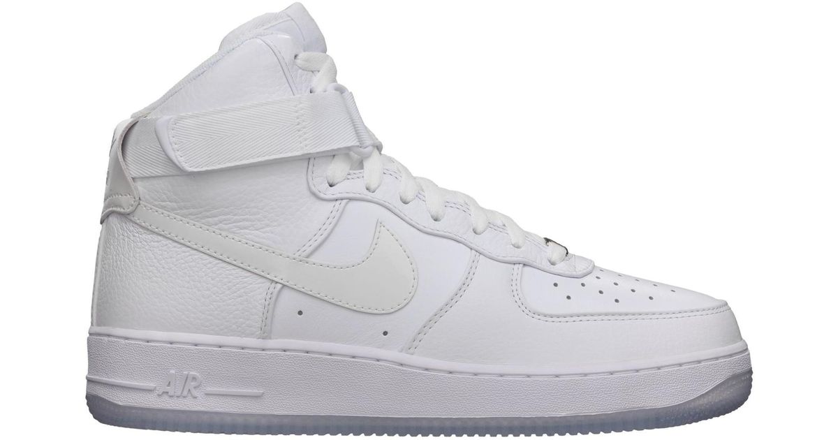 Nike Air Force 1 High Triple White Ice for Men - Lyst