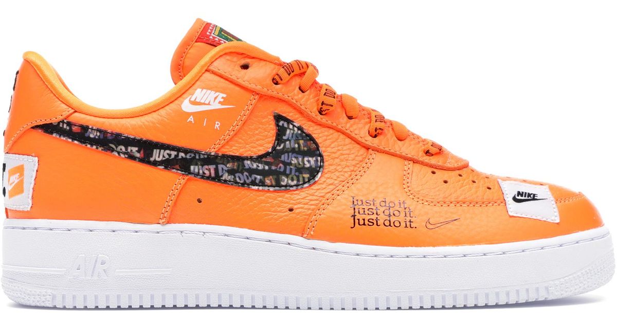 air force 1 low just do it orange
