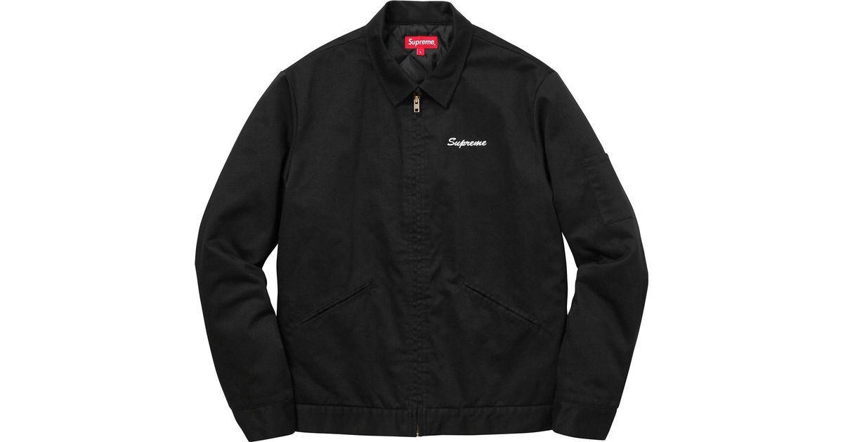 supreme bomber jacket black