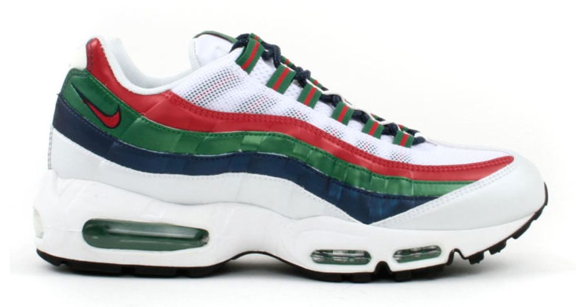 blue and green air max 95