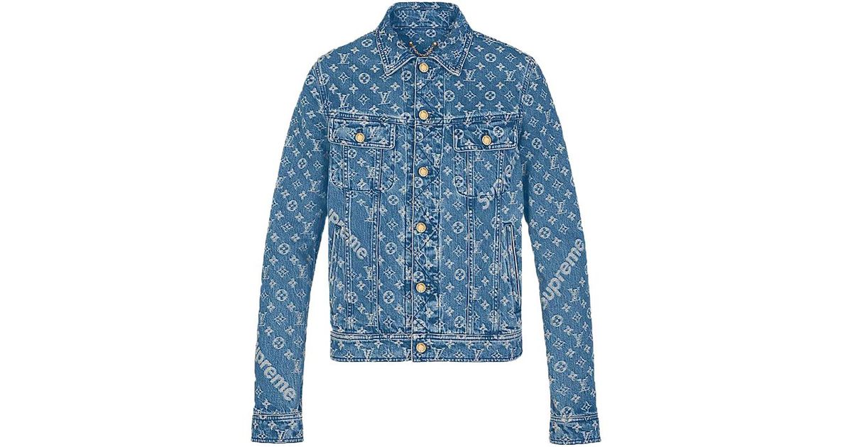 louis vuitton supreme denim jacket