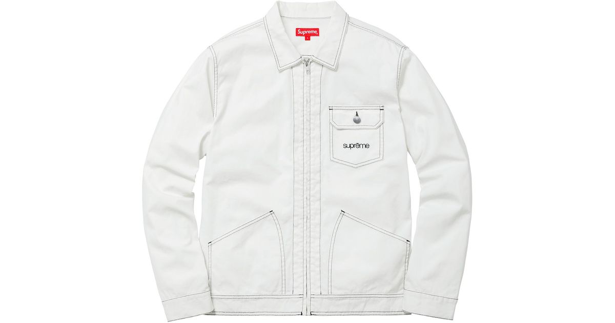 supreme white jacket