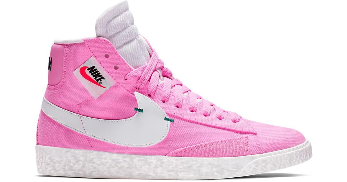 nike blazer mid rebel pink
