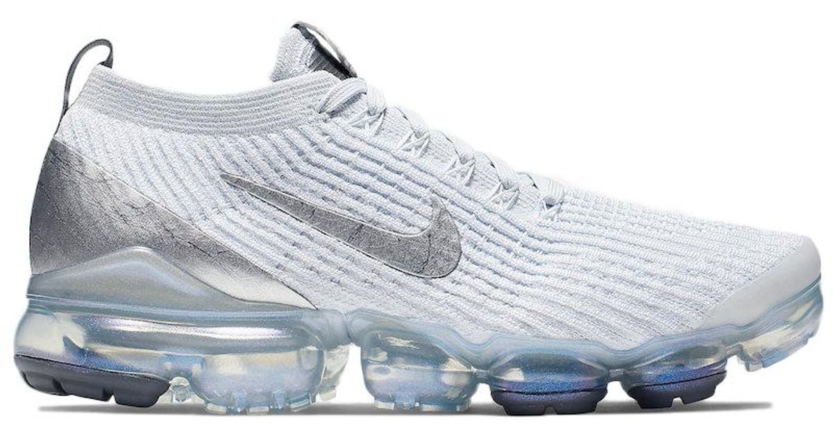 nike vapormax white and silver