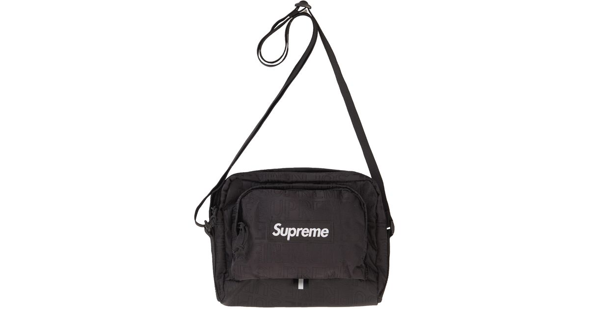 supreme bag black and white