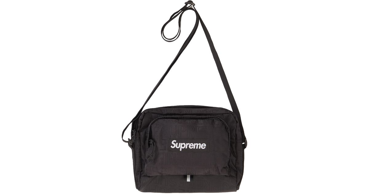 white supreme shoulder bag