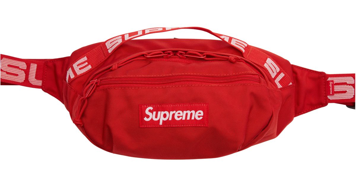 supreme ss18 waist bag red