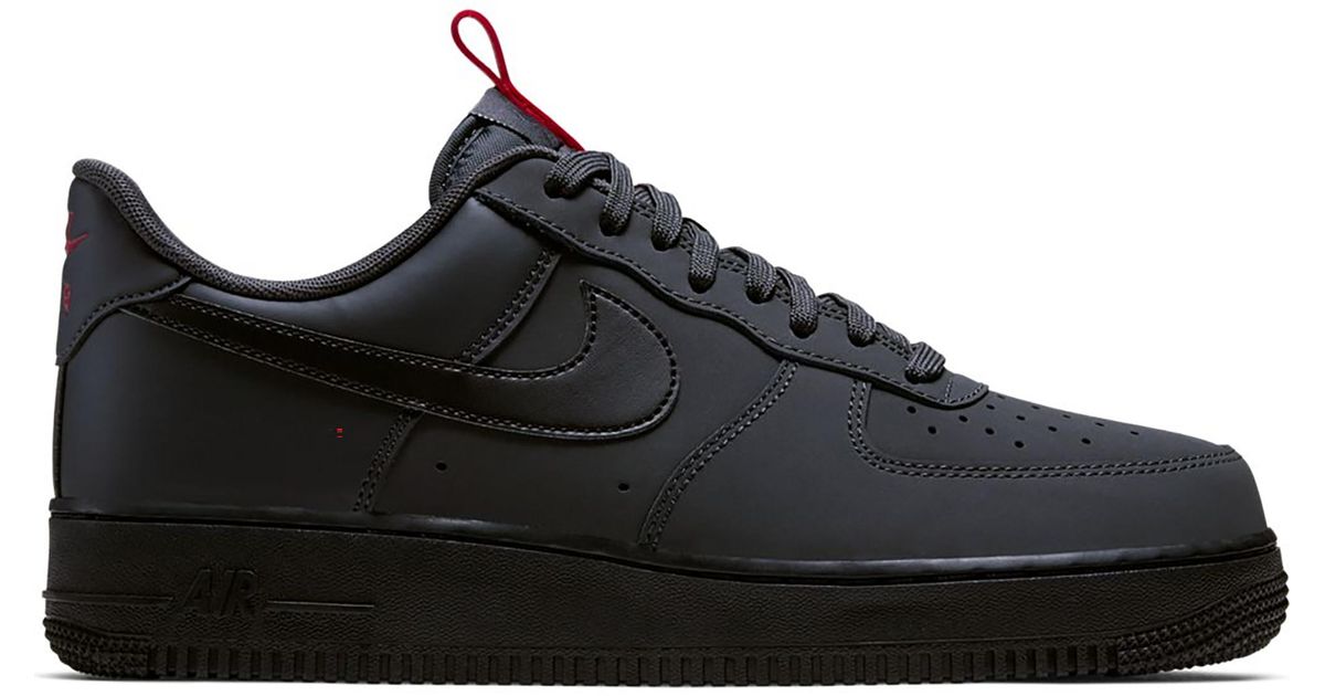 anthracite black red air force 1