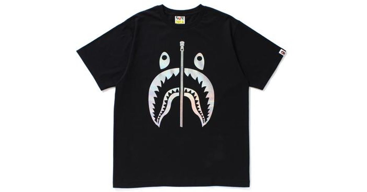 bape hologram shark tee